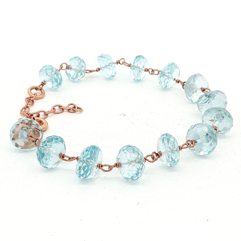 Armkette ROSARY mit Aquamarin