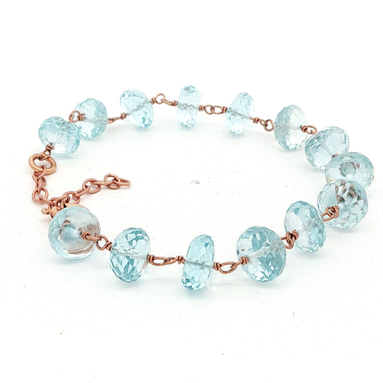 Armkette ROSARY mit Aquamarin