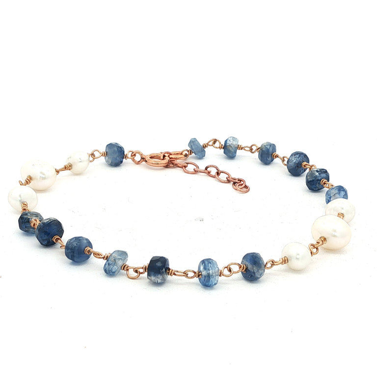 Armkette ROSARY mit Perlen und Iolith