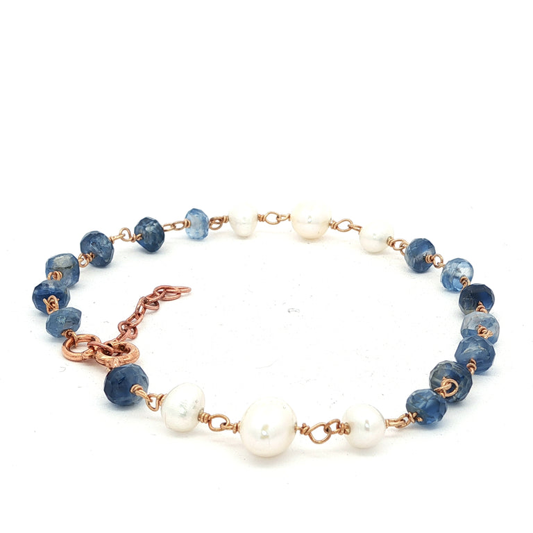 Armkette ROSARY mit Perlen und Iolith