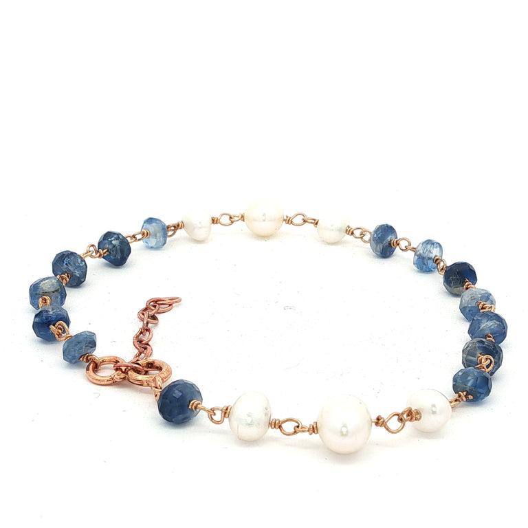 Armkette ROSARY mit Perlen und Iolith