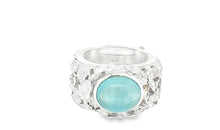 Ring FLOWERS Aquamarine 8 X 10 mm