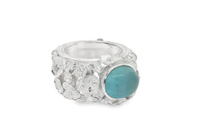 Ring FLOWERS Aquamarine 8 X 10 mm