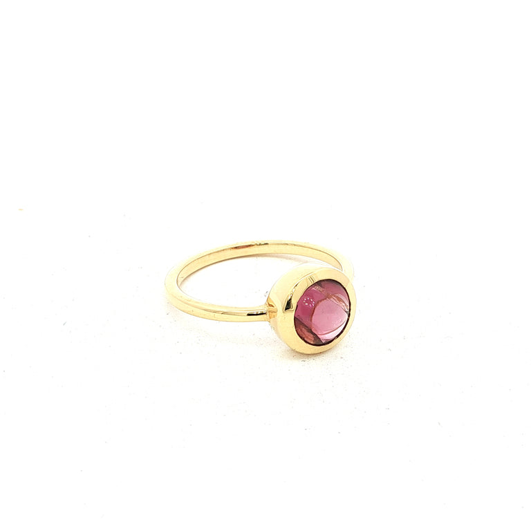 Unikate Ring  18 Karat Gelb Gold Rosa Turmalin