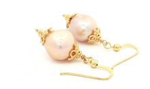 Boho-Ohrringe mit Barock-Perlen 12 mm