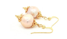Boho-Ohrringe mit Barock-Perlen 12 mm