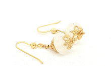 Barocke Ohrringe mit Mondstein