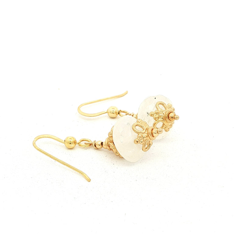 Barocke Ohrringe mit Mondstein