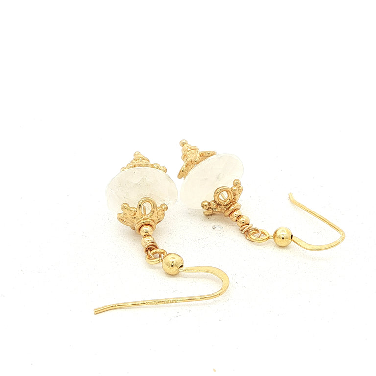 Barocke Ohrringe mit Mondstein