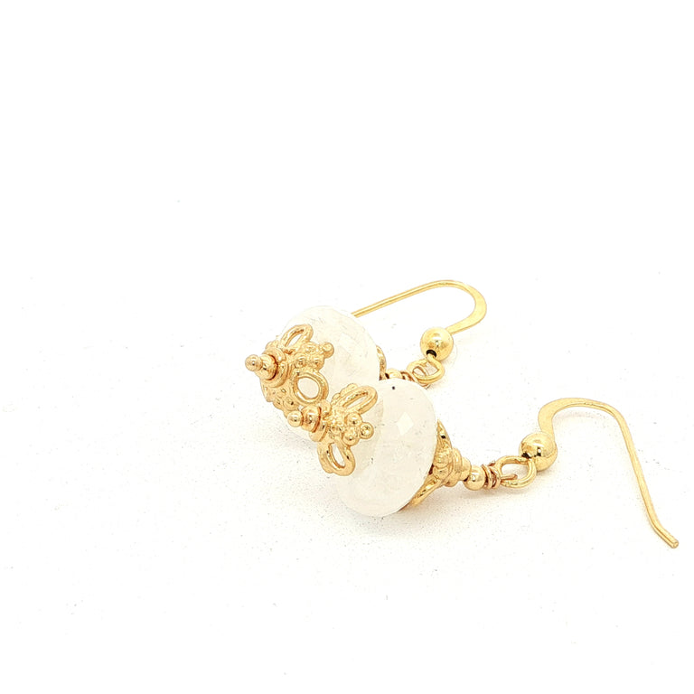 Barocke Ohrringe mit Mondstein