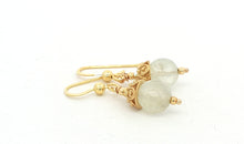 Feine Ohrringe mit Prehnit