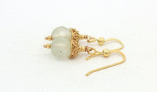 Feine Ohrringe mit Prehnit