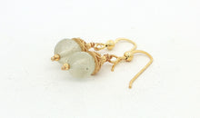 Feine Ohrringe mit Prehnit