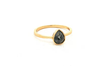 Unikate Ring Gelb 9 Karat Gold mit Salt & Pepper Diamant