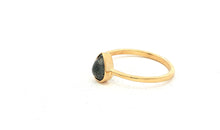 Unikate Ring Gelb 9 Karat Gold mit Salt & Pepper Diamant