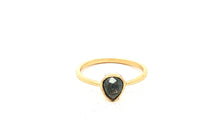 Unikate Ring Gelb 9 Karat Gold mit Salt & Pepper Diamant