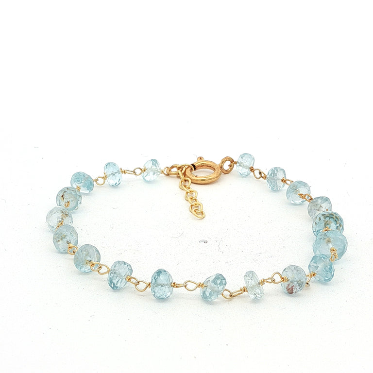 ROSARY Armkette mit Aquamarin