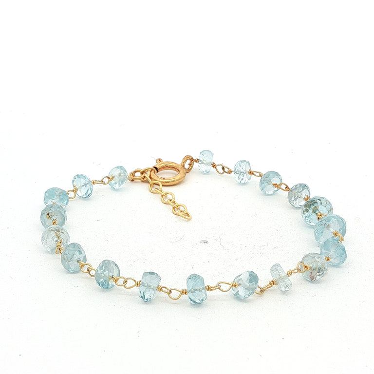 ROSARY Armkette mit Aquamarin