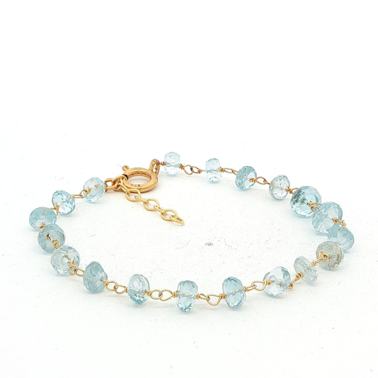 ROSARY Armkette mit Aquamarin