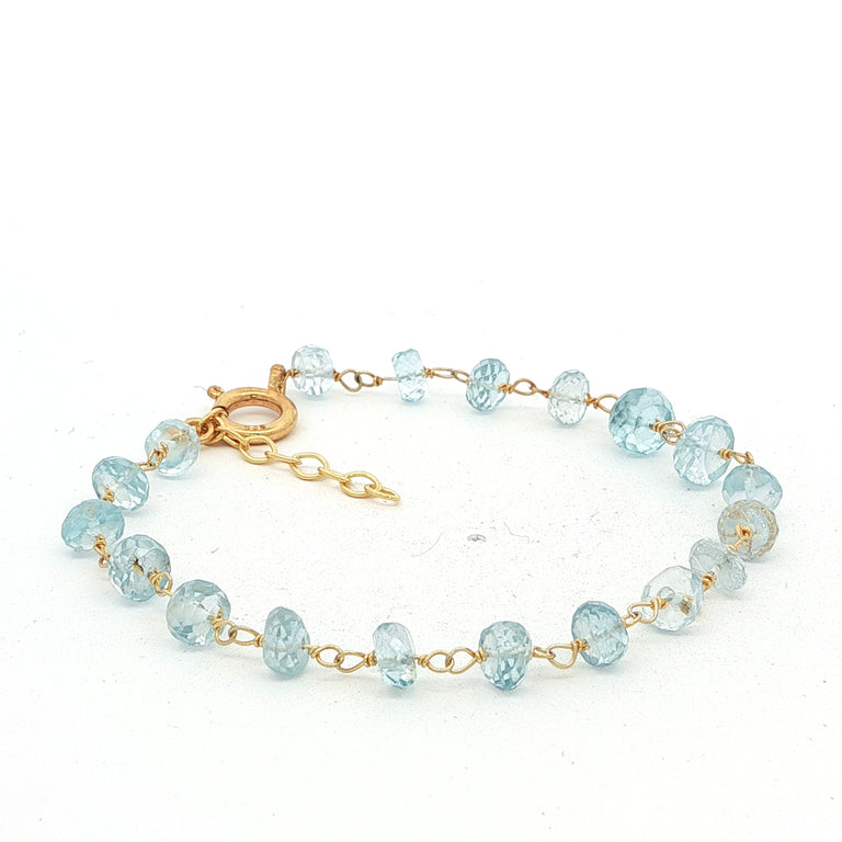 ROSARY Armkette mit Aquamarin