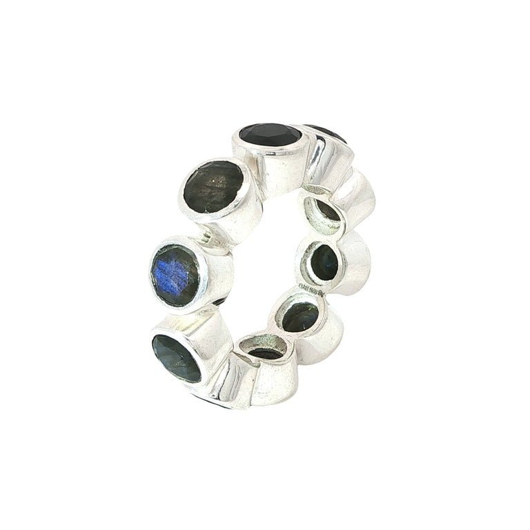 Ring OCTAVE mit Labradorit