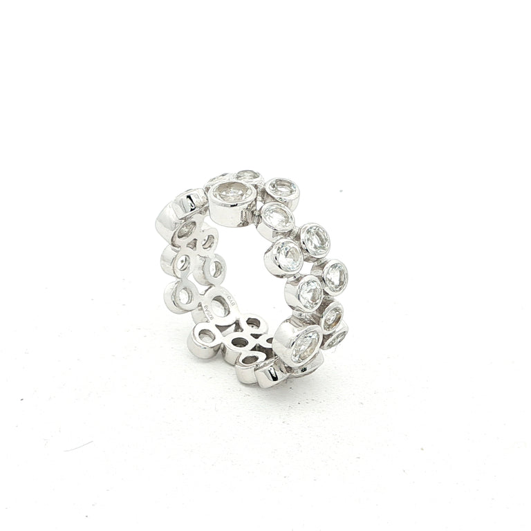 Ring AURELIA mit weissen Topasen