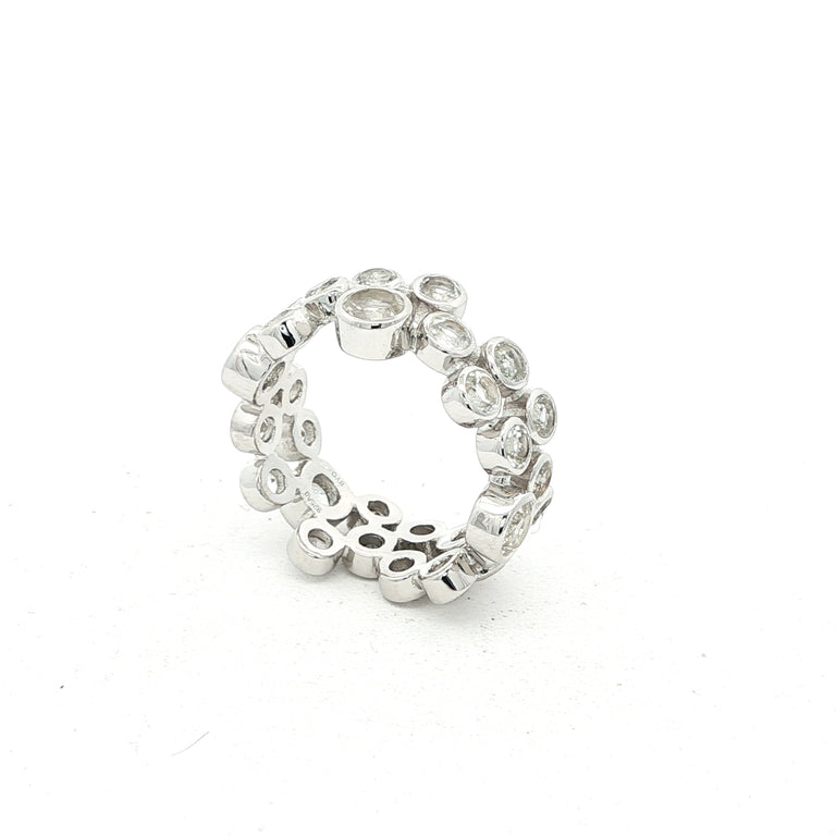 Ring AURELIA mit weissen Topasen