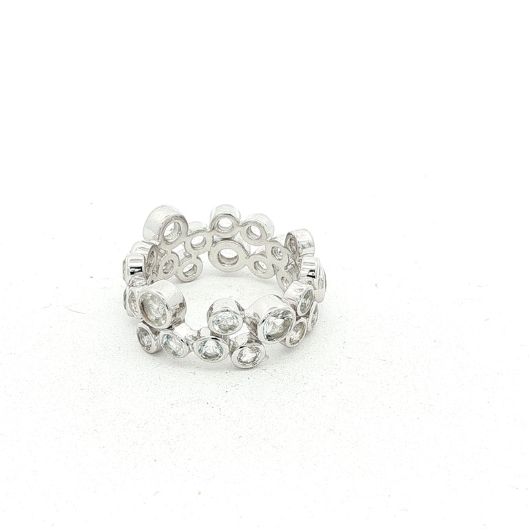 Ring AURELIA mit weissen Topasen