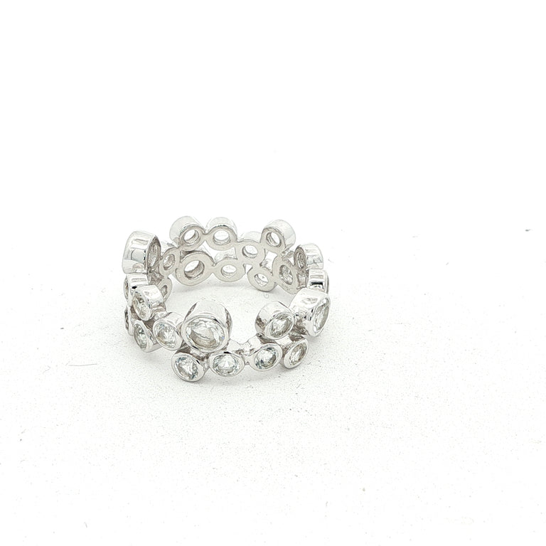 Ring AURELIA mit weissen Topasen