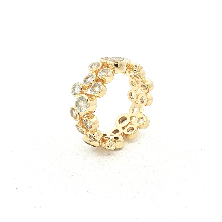 Ring AURELIA mit weissen Topasen