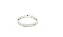 Ring KEENAN 3 mm weiss silber mit Diamant
