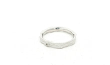 Ring KEENAN 3 mm weiss silber mit Diamant