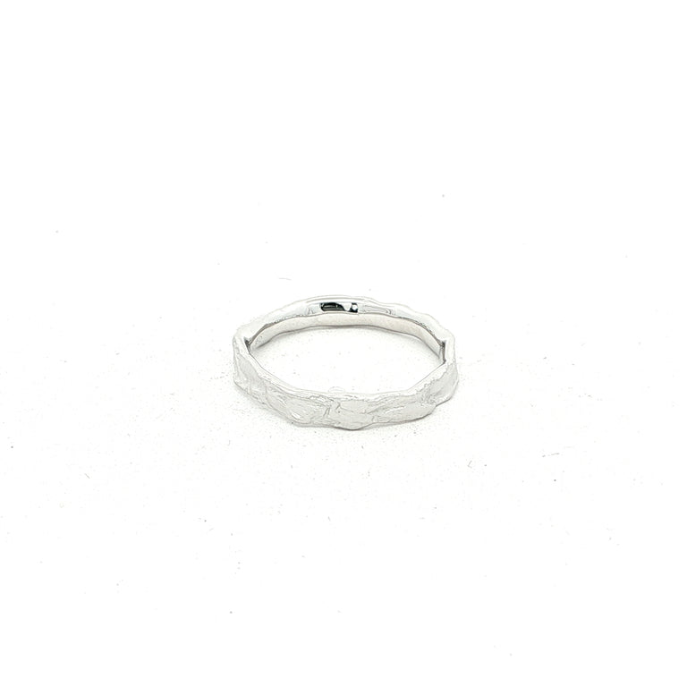 Ring KEENAN 3 mm Silber weiss