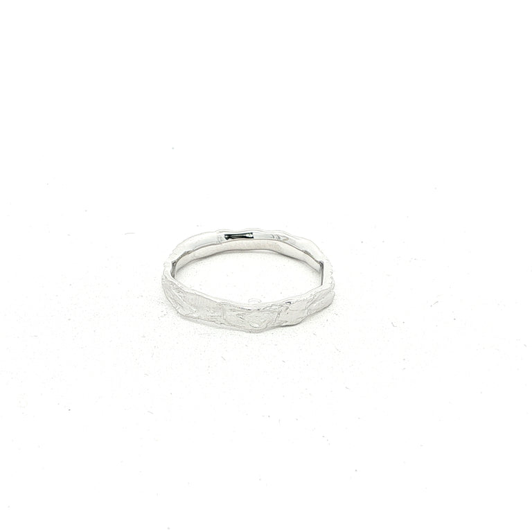 Ring KEENAN 3 mm Silber weiss