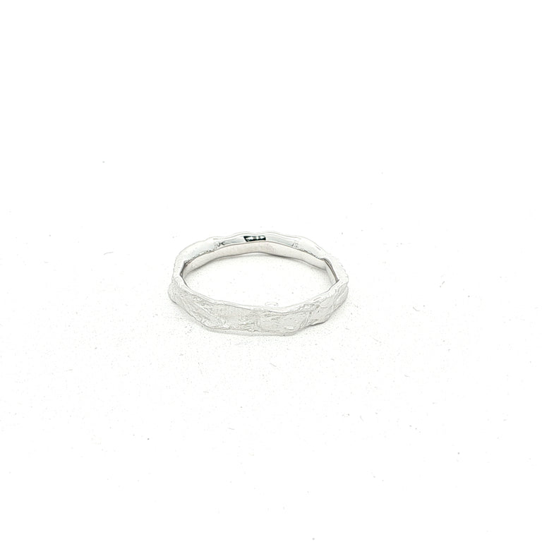 Ring KEENAN 3 mm Silber weiss