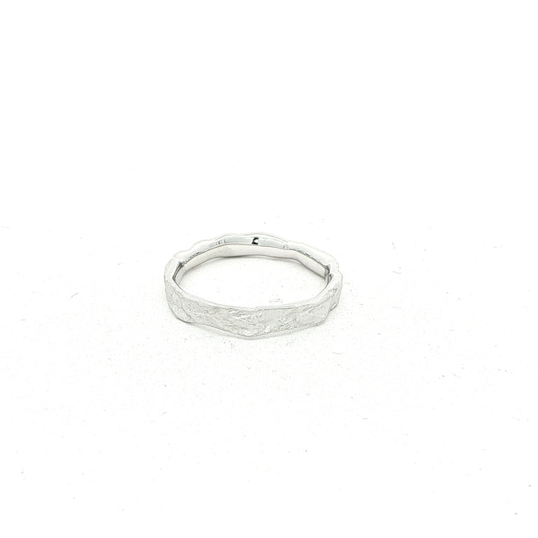 Ring KEENAN 3 mm Silber weiss