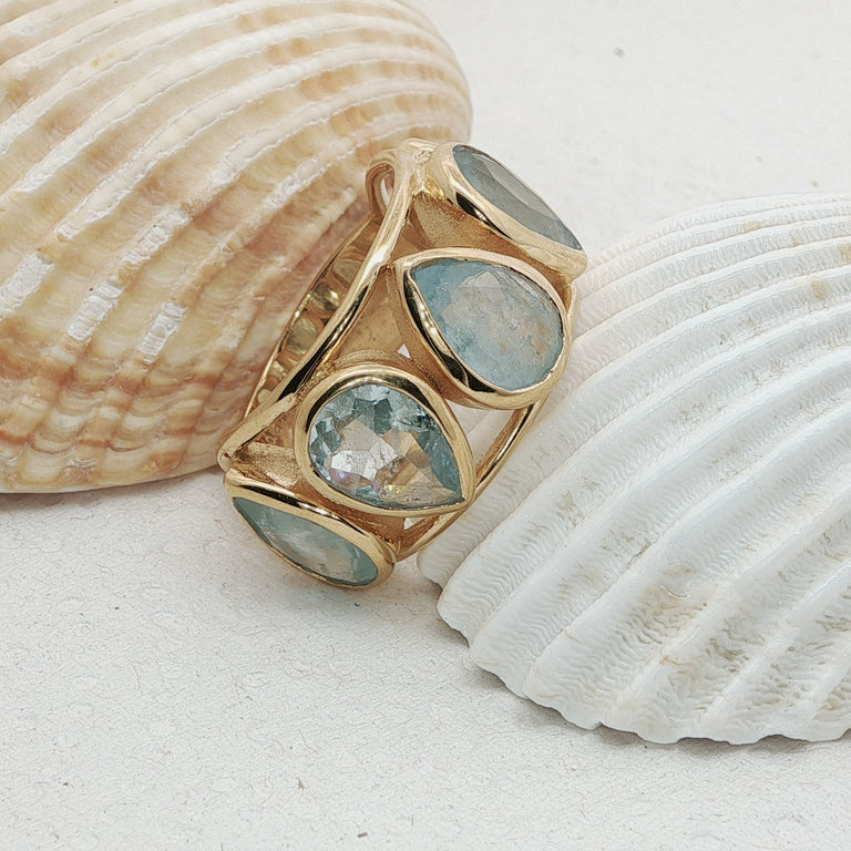 Ring SERENADIA Aquamarin