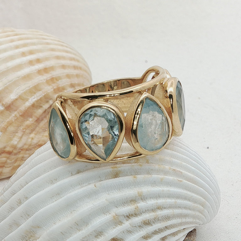 Ring SERENADIA Aquamarin