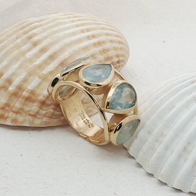 Ring SERENADIA Aquamarin