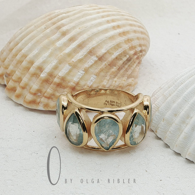 Ring SERENADIA Aquamarin