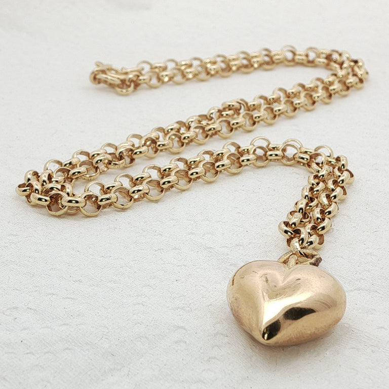 Halskette 50 cm mit Herz