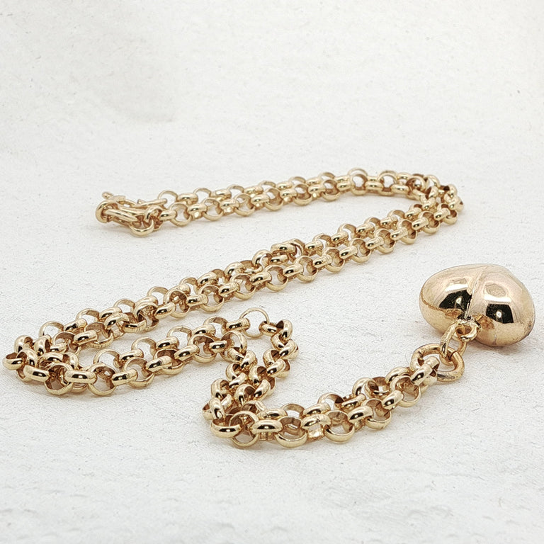 Halskette 50 cm mit Herz