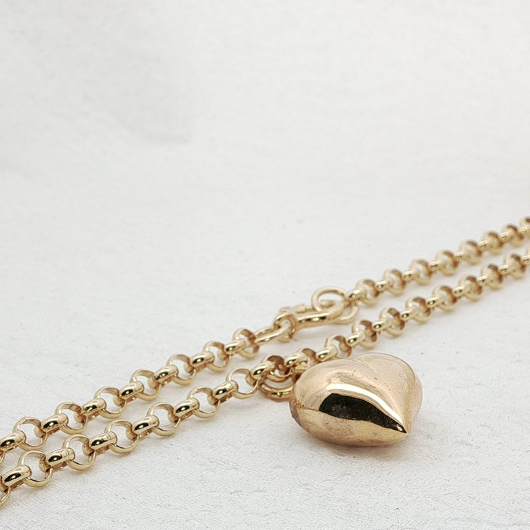 Halskette 50 cm mit Herz