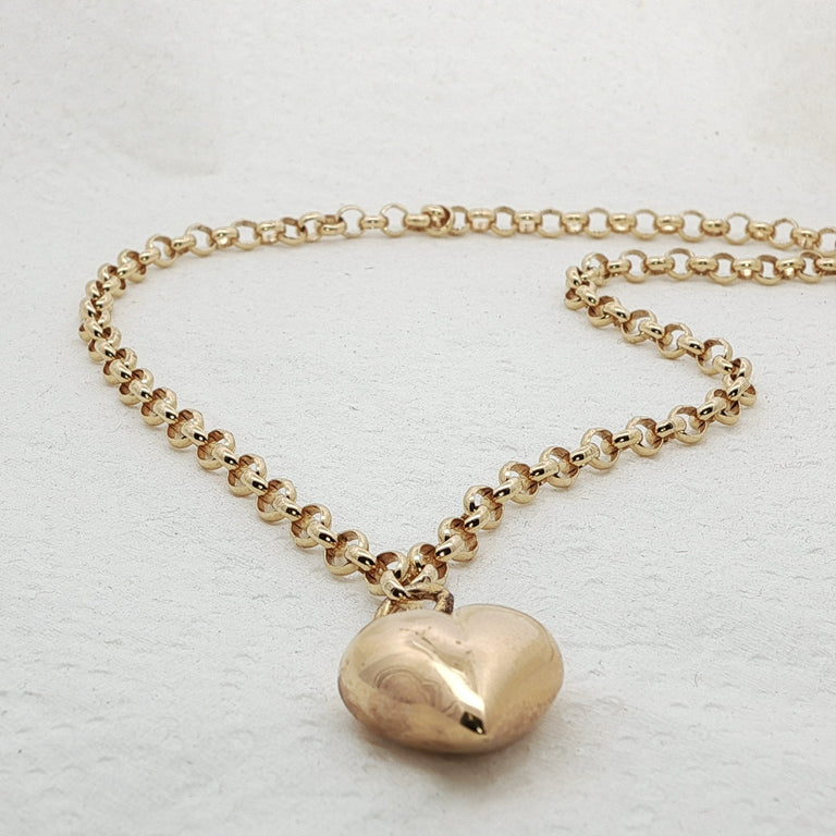 Halskette 50 cm mit Herz