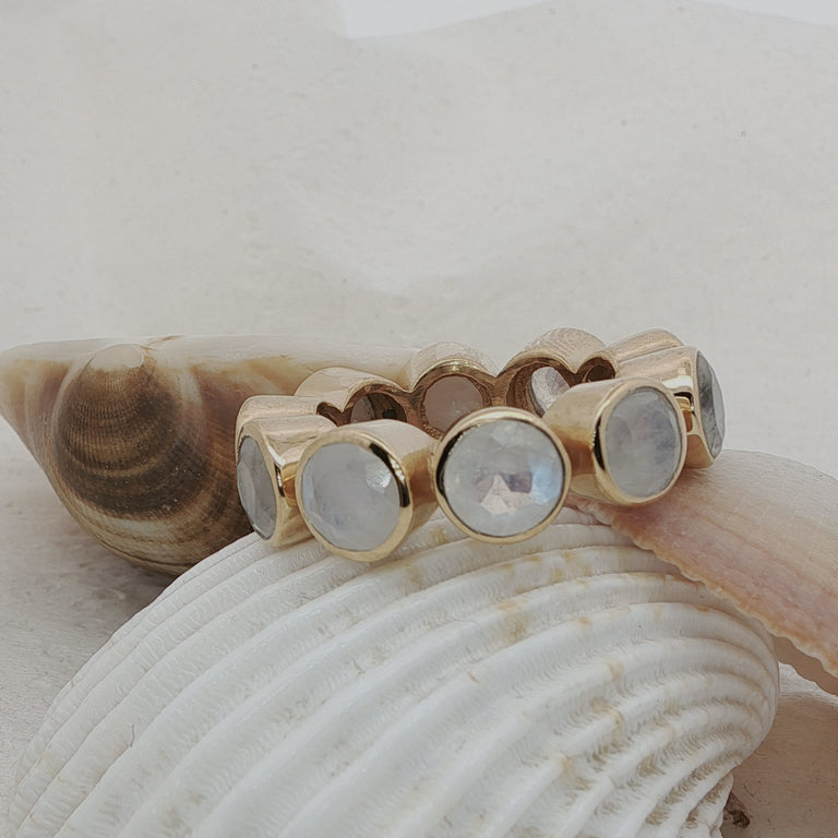 Ring OCTAVE mit Mondstein