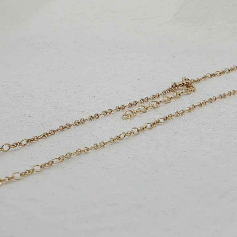 Halskette 50 cm mit Wassermelone Turmalin Unikate