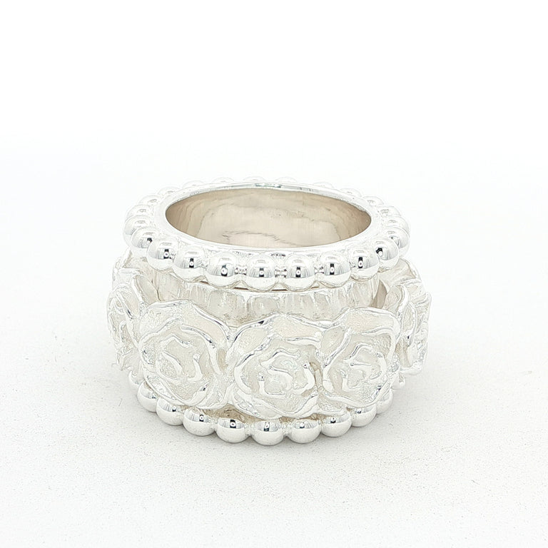 Flower Moving Ring 18 mm