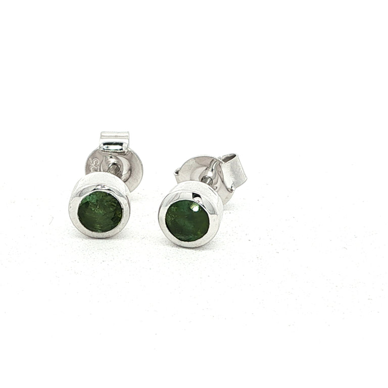 Ohrstecker JANAJA grüner Turmalin 4 mm