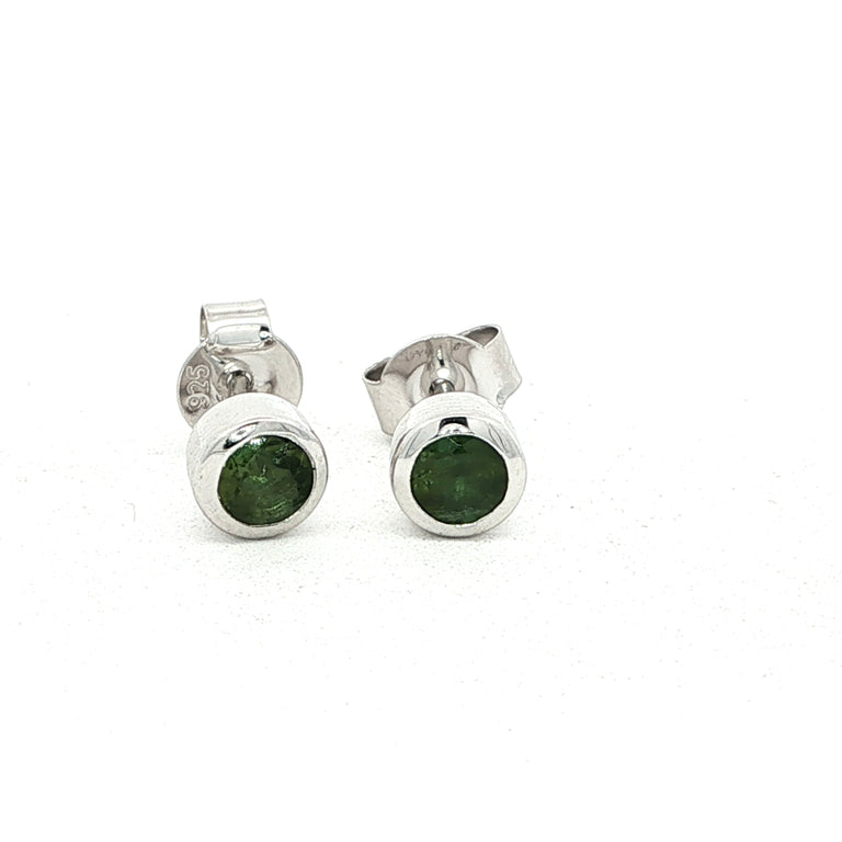 Ohrstecker JANAJA grüner Turmalin 4 mm