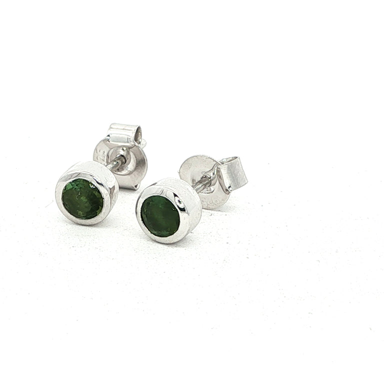 Ohrstecker JANAJA grüner Turmalin 4 mm
